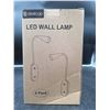 Image 2 : Deeloop LED Wall Lamp 2 Pack White Adjustable