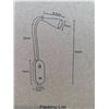 Image 3 : Deeloop LED Wall Lamp 2 Pack White Adjustable
