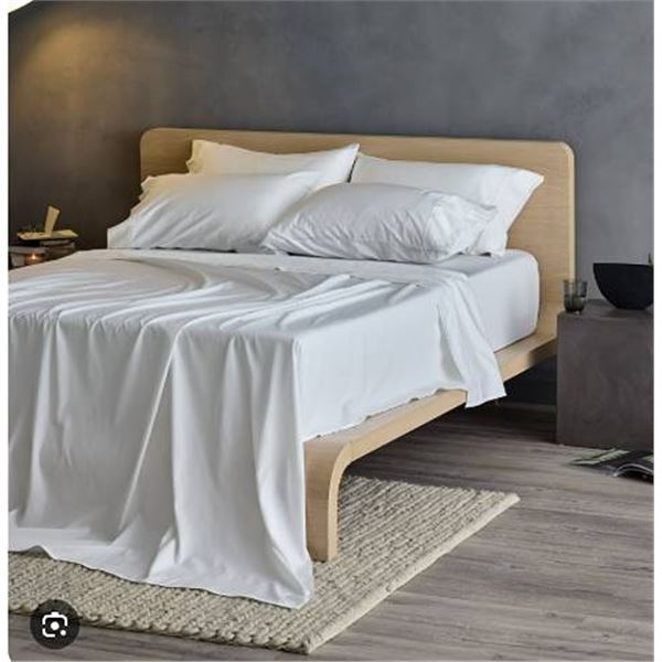 Hush King Bamboo Cotton Cooling Sheets White