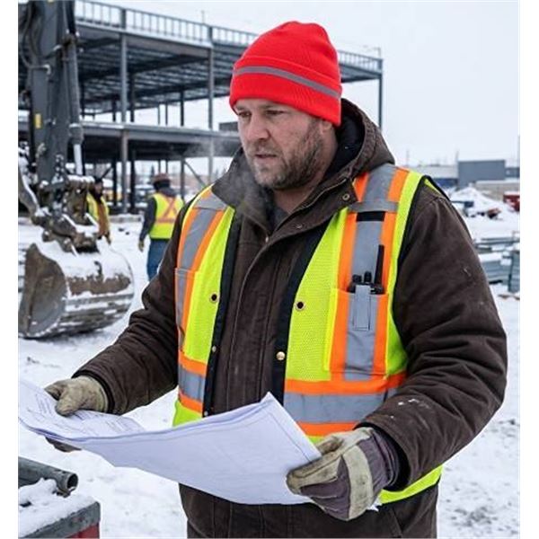 Duratech CSA Z96 Safety Vest 3XL & Beanie Set