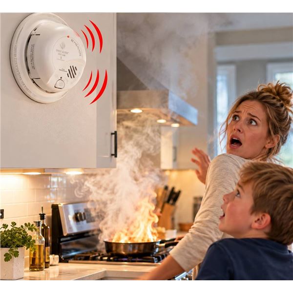 First Alert Smoke Alarm With 9V Battery