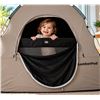 Image 1 : SlumberPod Portable Privacy Pod With Fan, Black/Gray