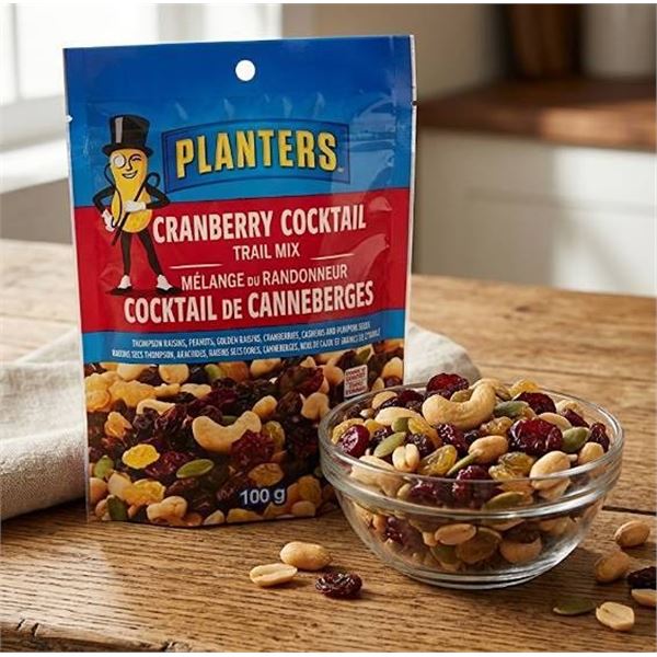Planters Cranberry Cocktail Trail Mix 12x100g