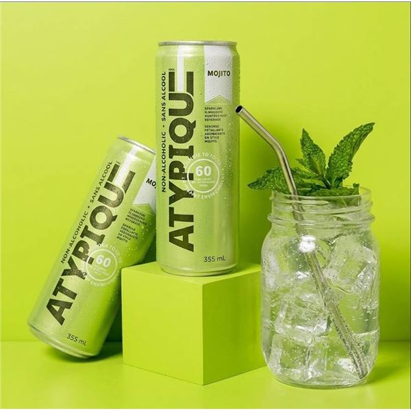 Atypique Mojito Non-Alcoholic 12 x 355 mL Cans