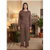 Image 1 : TKEES 2-Piece Lounge Set Brown Size L/G