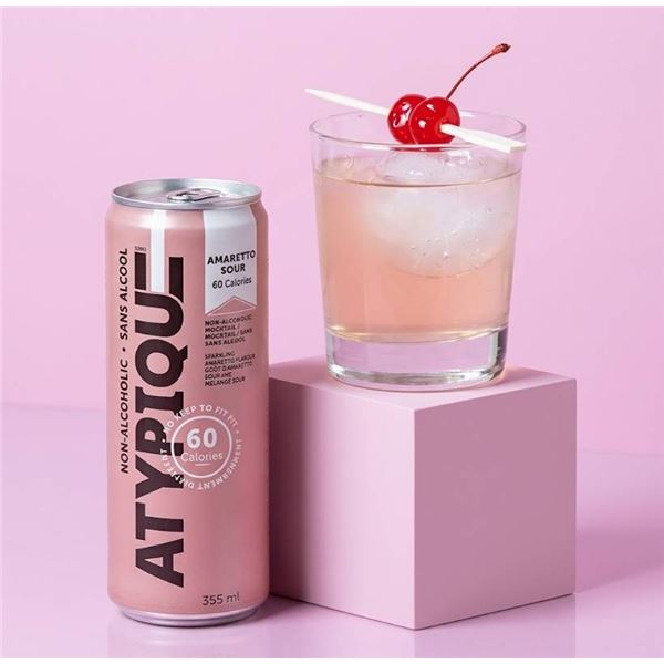 Atypique Amaretto Sour 12x355mL Non-Alcoholic