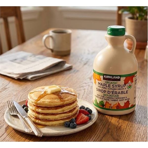 Kirkland Organic Maple Syrup 1L Canada Grade A