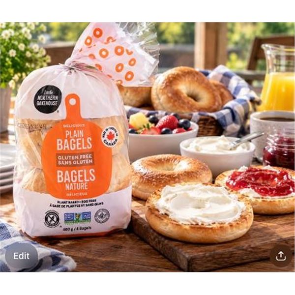 Northern Bakehouse Gluten Free Plain Bagels 6x400g