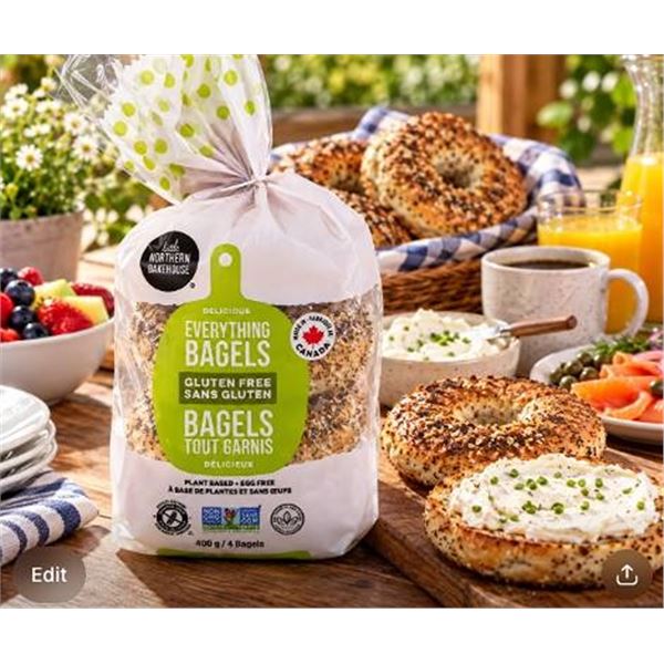 Gluten Free Everything Bagels, 6x400g