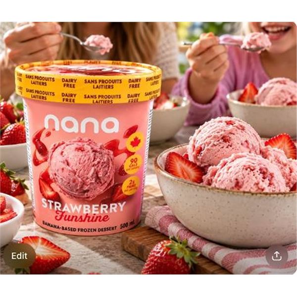 Nana Strawberry Funshine Plant-Based Dessert 8X500ml