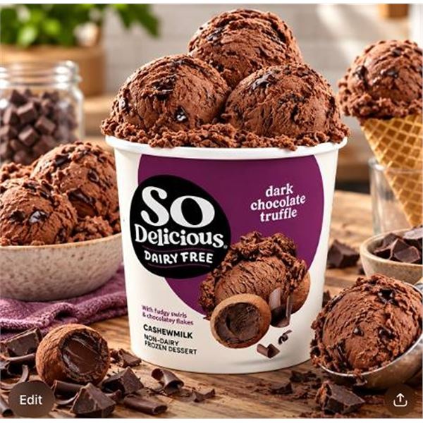 So Delicious Dark Chocolate Truffle 6x500ml