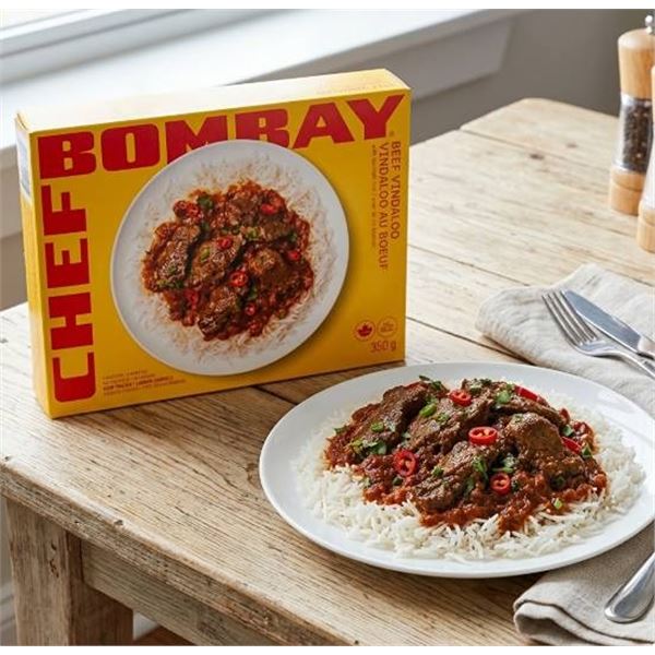 Chef Bombay Beef Vindaloo Halal 8x350g Meals
