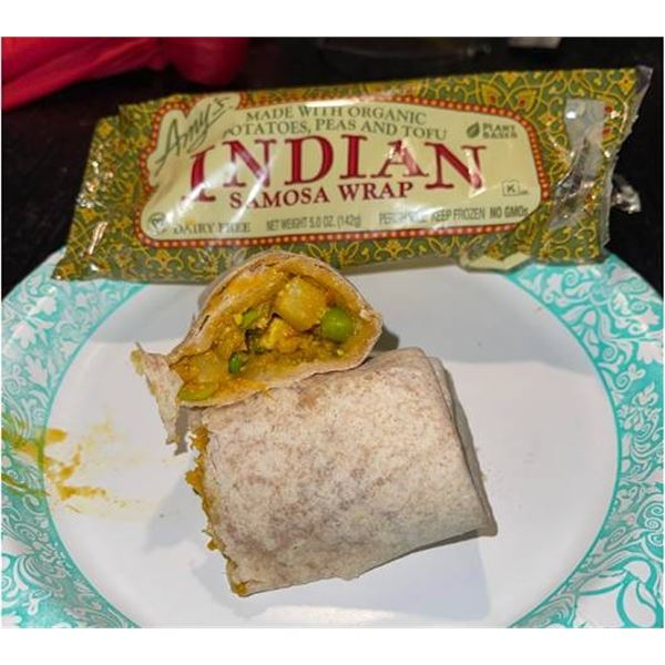 Amy's Indian Samosa Wrap Pack of 12x142g