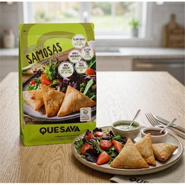 Quesava Potato & Green Pea Samosas 6x425g Case