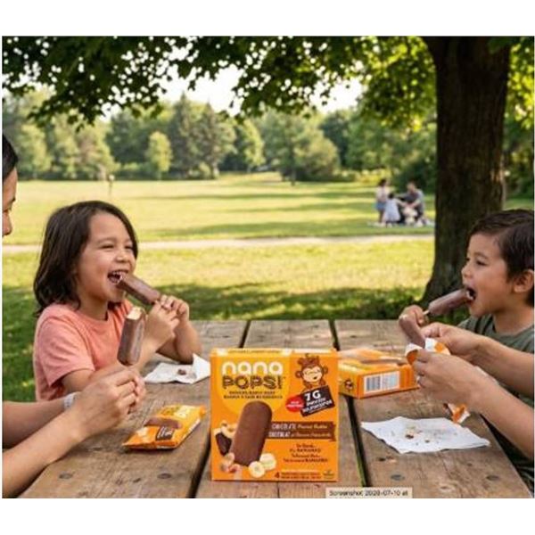 Nana Pops Chocolate Peanut Butter Bars 4 Pack
