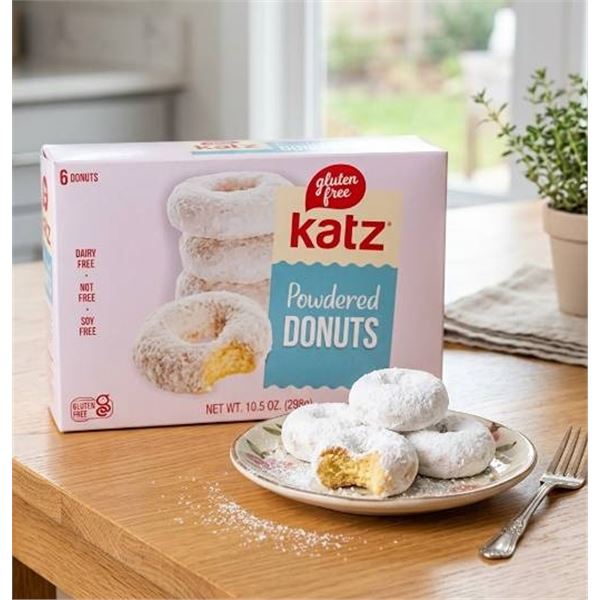 Katz Gluten Free Powdered Donuts 6-Unit Case