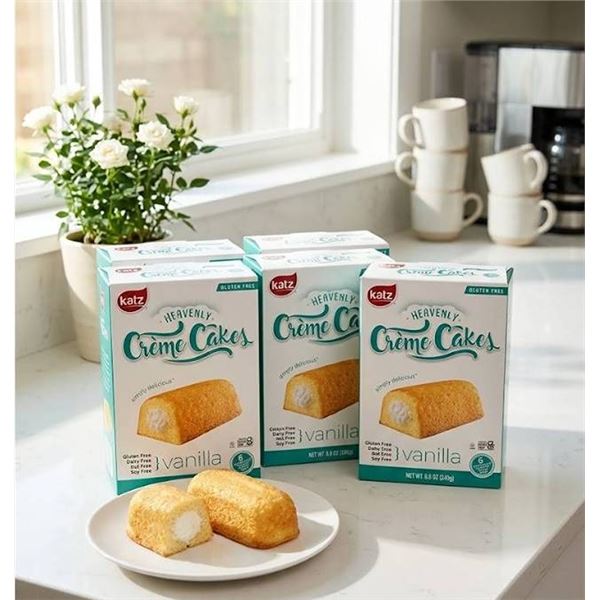Katz Gluten Free Vanilla Creme Cakes 6x249g