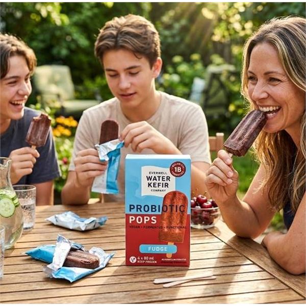 Water Kefir Probiotic Pops Fudge 6x4x80ml