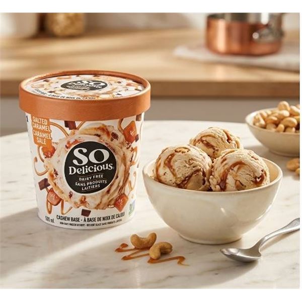 So Delicious Caramel Cashew Ice Cream 4x500ml