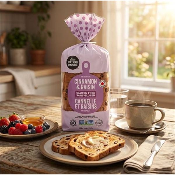 Gluten Free Cinnamon Raisin Bread 6x482g Loaf