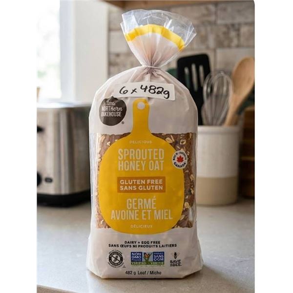 Little Northern Sprouted Honey Oat Bread 6x482g