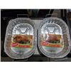 Image 2 : Lot of 2 - Handi-Foil King Roaster with Handles, 2 Pack -17.25x12x2.75"