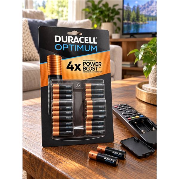 Duracell Optimum AAA Alkaline Batteries, 30-Pack