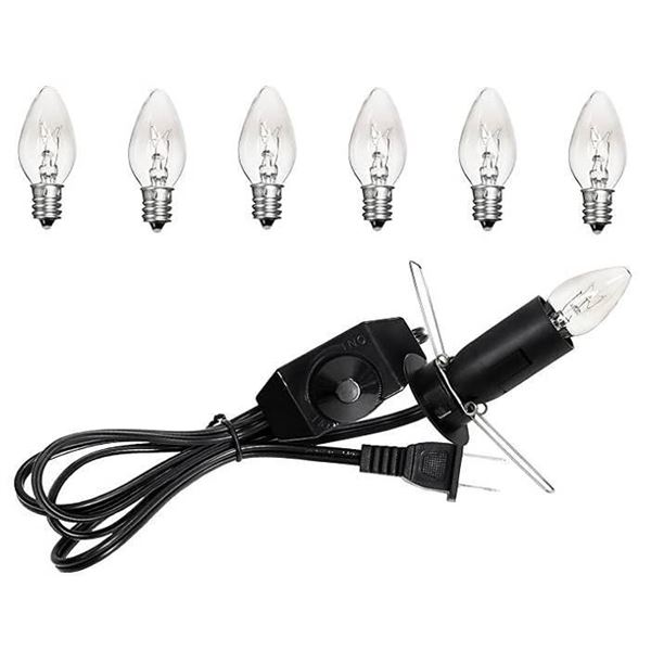 Salt Lamp Cord With Bulbs Replacement Kit