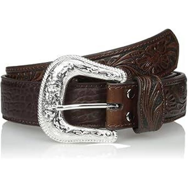 Silver Jeans Co. Brown Embossed Leather Belt M/M