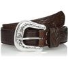 Image 1 : Silver Jeans Co. Brown Embossed Leather Belt M/M