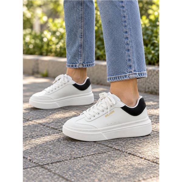 Skechers White Black Sneakers Menâ€™s Size 9