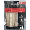 Image 3 : Beautyrest Blackout Curtain Panels 52x90 Beige