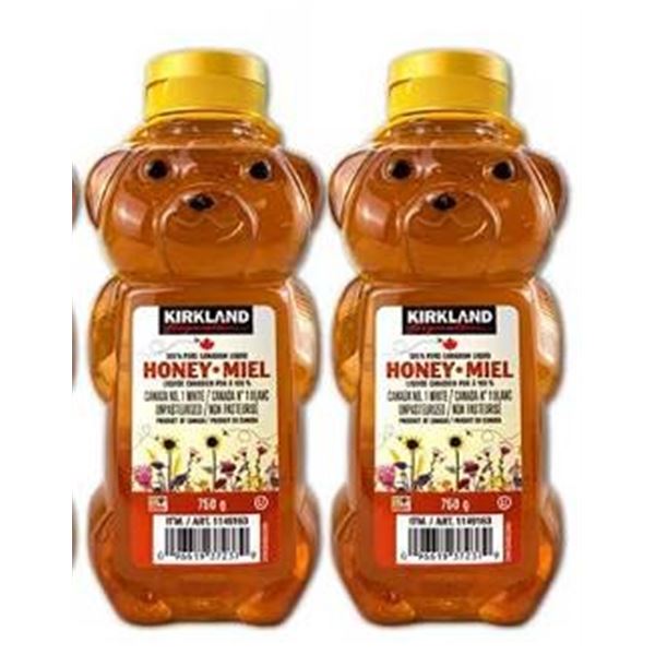 Kirkland Pure Canadian Honey 2 x 750g Bottles