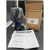 Image 2 : LT2009 Mini Oval Ceramic Globe Table Lamp Blue