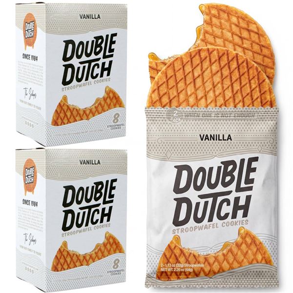 Double Dutch Vanilla Stroopwafels 16 Pack 512g