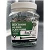 Image 2 : Hillman Green 8x3 in Deck Screws 250pcs