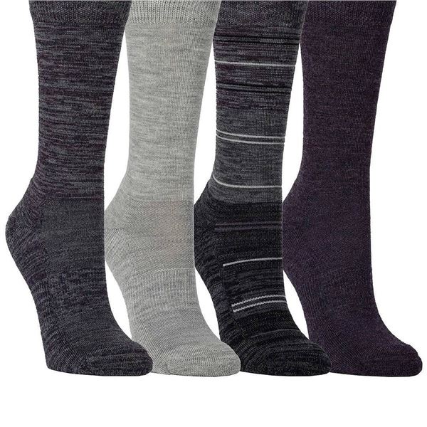 Kirkland Ladies' Crew Socks 4 Pairs Size 8-10