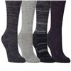 Image 1 : Kirkland Ladies' Crew Socks 4 Pairs Size 8-10