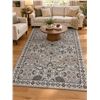 Image 1 : Hunter Grey Floral Pattern Area Rug 4' x 2.5'