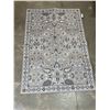Image 2 : Hunter Grey Floral Pattern Area Rug 4' x 2.5'