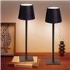 Image 1 : ETL LED Rechargeable Table Lamp Black