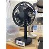 Image 2 : LUMENA Table Fans Black and White Set of Two