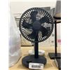 Image 3 : LUMENA Table Fans Black and White Set of Two