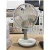 Image 6 : LUMENA Table Fans Black and White Set of Two