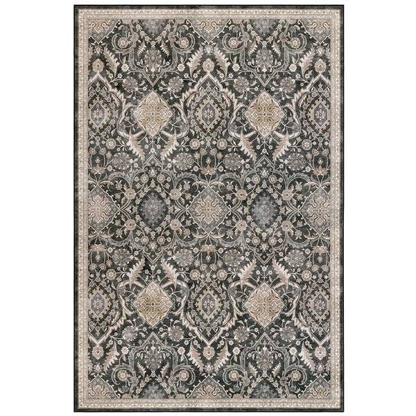 Wyatt & Ash Maeve Black Washable Area Rug 182x274cm