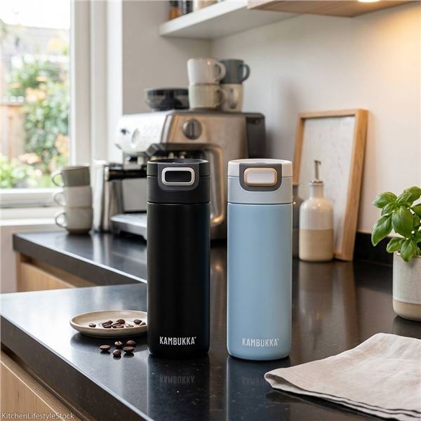 Kambukka Thermal Mug Set 500ml Black White