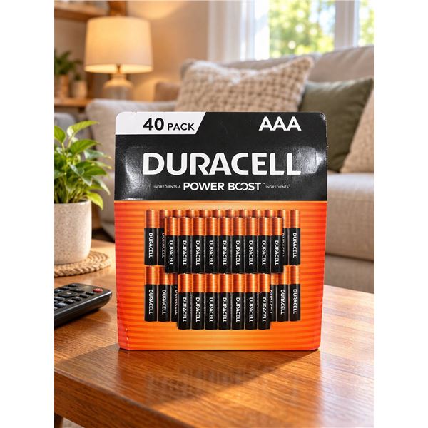 Duracell AAA Alkaline Batteries 40 Pack