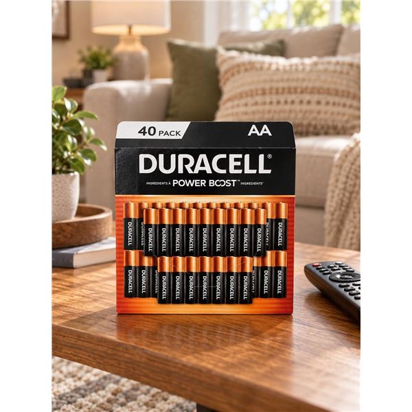 Duracell AA Power Boost Batteries 40 Pack