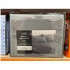 Image 2 : Comfy Bamboo World King 4-Piece Sheet Set Grey