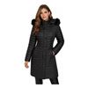 Image 1 : Nutexrol Black Puffer Jacket with Faux Fur Hood